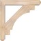 Ekena Millwork Merced Craftsman Smooth Bracket w/ Offset Brace, Douglas Fir, 5 1/2"W x 30"D x 30"H BKT0604X30X30MRC04SDF - alternate 3